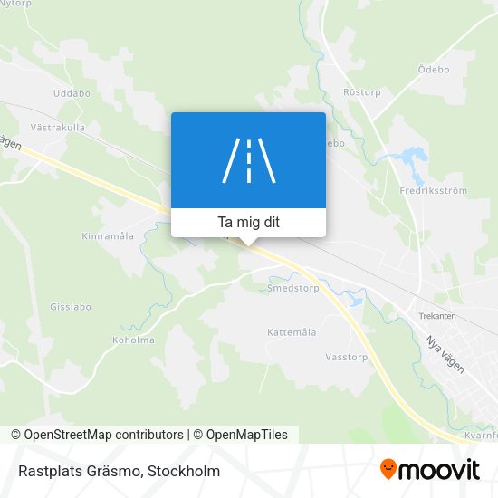Rastplats Gräsmo karta