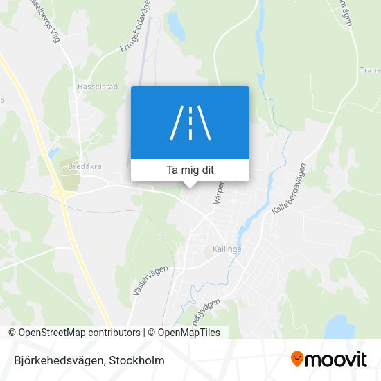 Björkehedsvägen karta