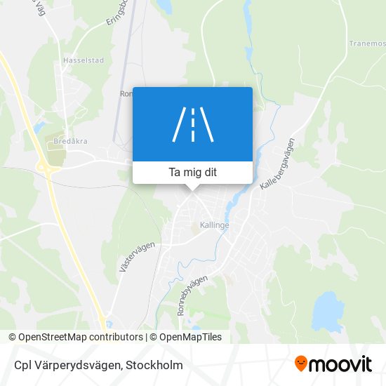 Cpl Värperydsvägen karta