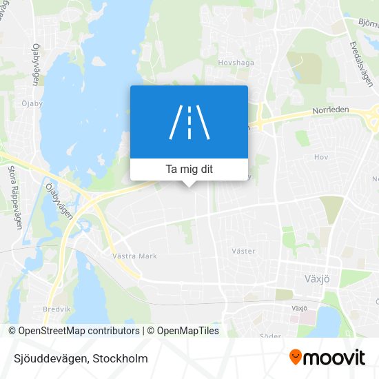 Sjöuddevägen karta