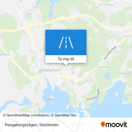 Pengabergsvägen karta