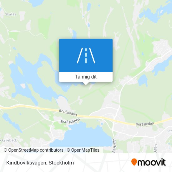 Kindboviksvägen karta