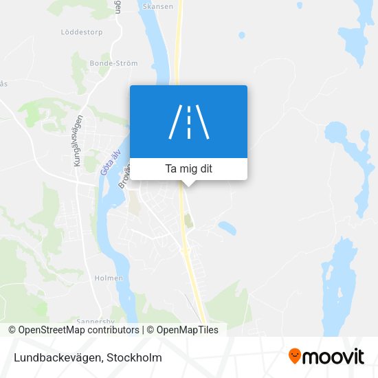Lundbackevägen karta