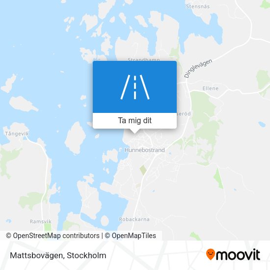 Mattsbovägen karta