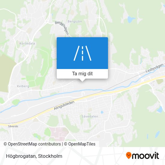 Högbrogatan karta