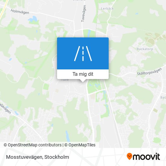 Mosstuvevägen karta