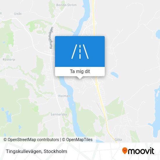 Tingskullevägen karta