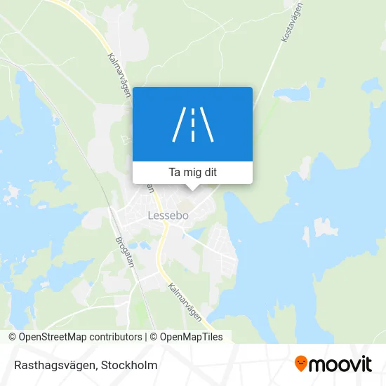Rasthagsvägen karta