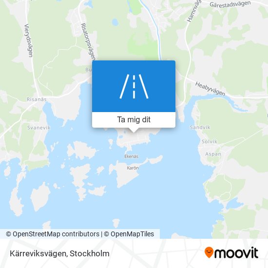 Kärreviksvägen karta