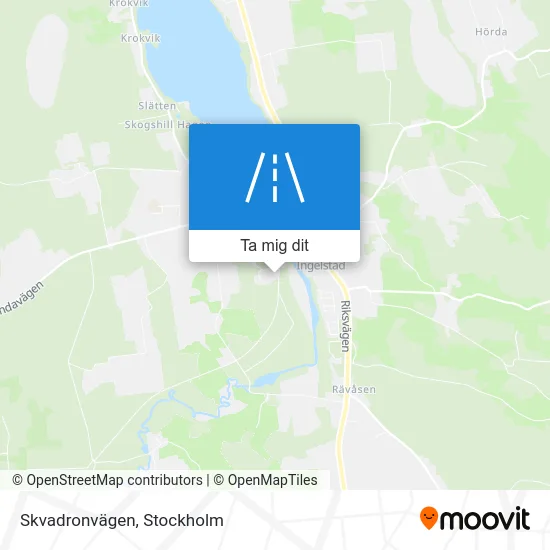 Skvadronvägen karta