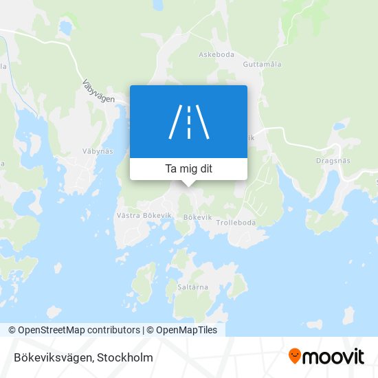 Bökeviksvägen karta