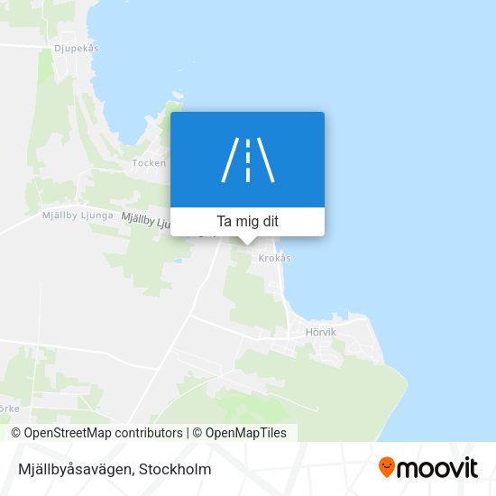 Mjällbyåsavägen karta