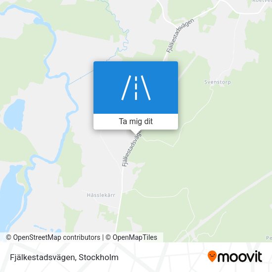 Fjälkestadsvägen karta