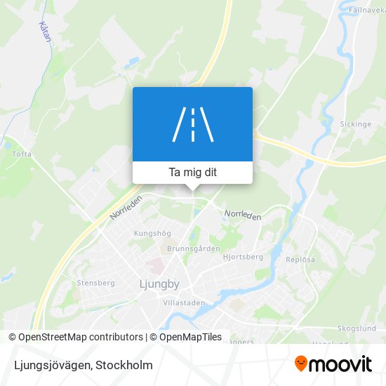 Ljungsjövägen karta