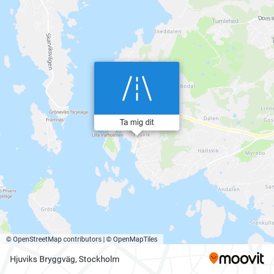 Hjuviks Bryggväg karta