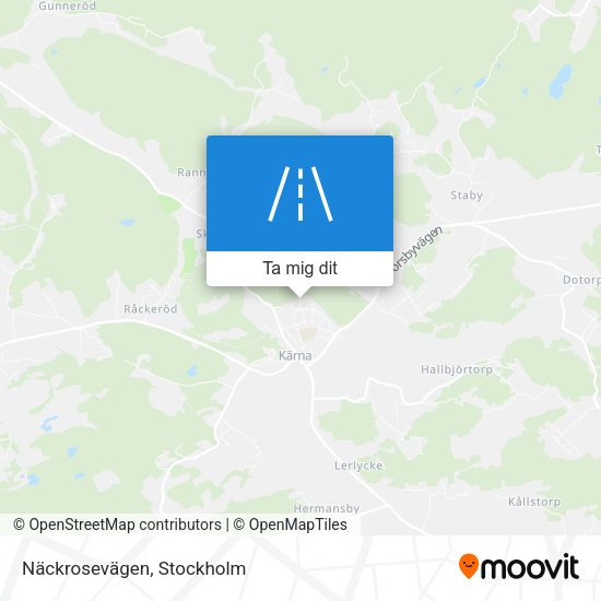 Näckrosevägen karta