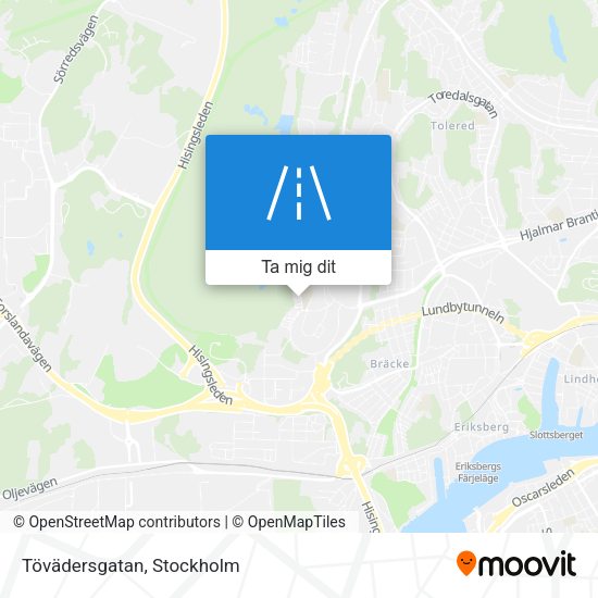 Tövädersgatan karta