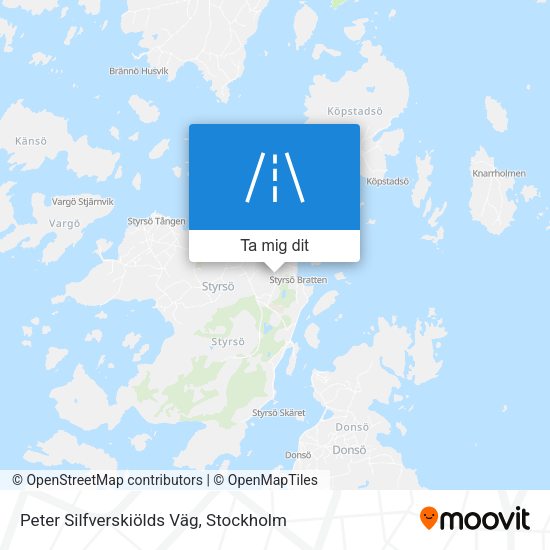 Peter Silfverskiölds Väg karta