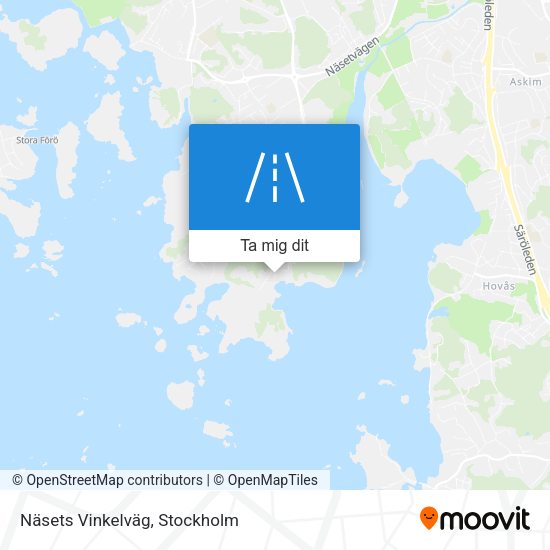 Näsets Vinkelväg karta