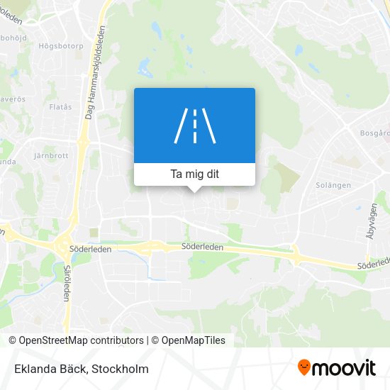 Eklanda Bäck karta