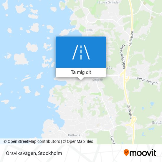 Örsviksvägen karta
