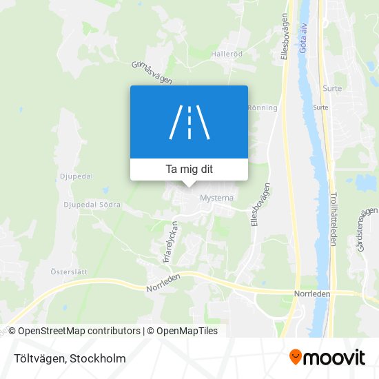 Töltvägen karta