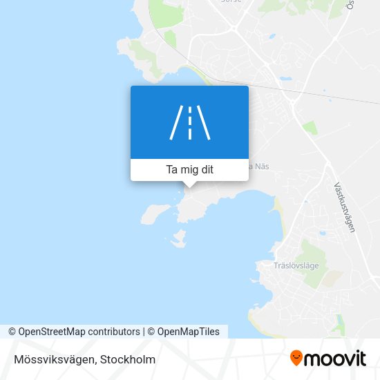 Mössviksvägen karta