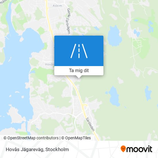 Hovås Jägareväg karta