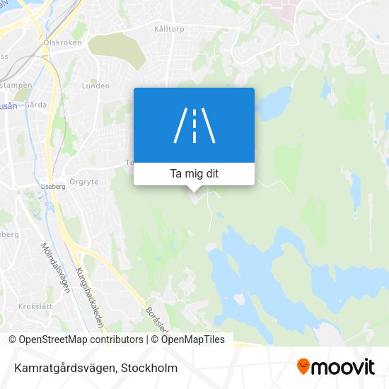 Kamratgårdsvägen karta