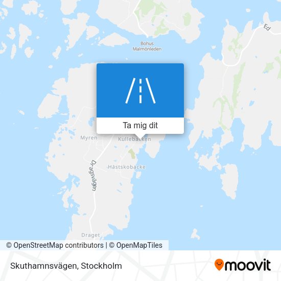 Skuthamnsvägen karta