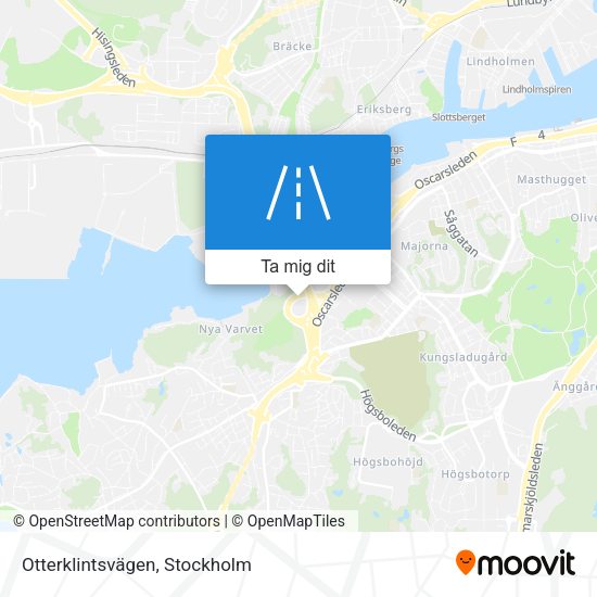 Otterklintsvägen karta