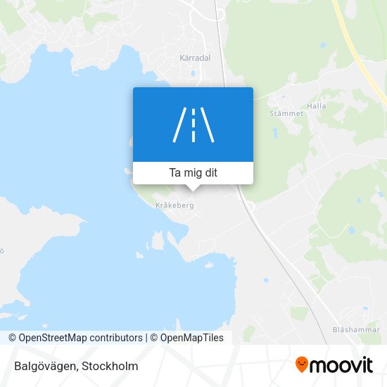 Balgövägen karta