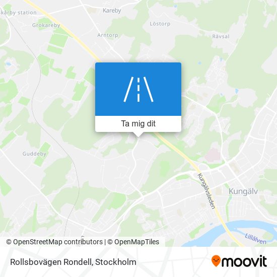 Rollsbovägen Rondell karta