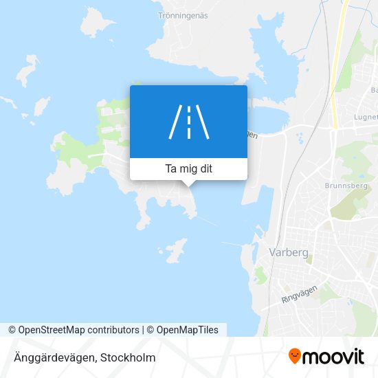 Änggärdevägen karta