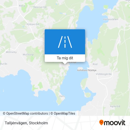 Talljénvägen karta