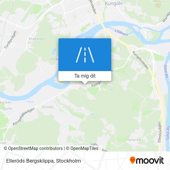 Elleröds Bergsklippa karta