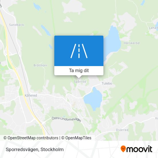 Sporredsvägen karta