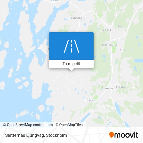 Slätternas Ljungväg karta