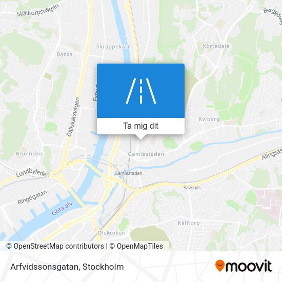 Arfvidssonsgatan karta