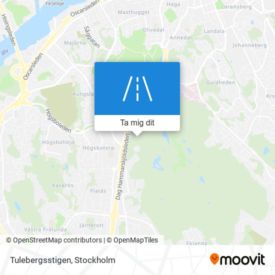 Tulebergsstigen karta