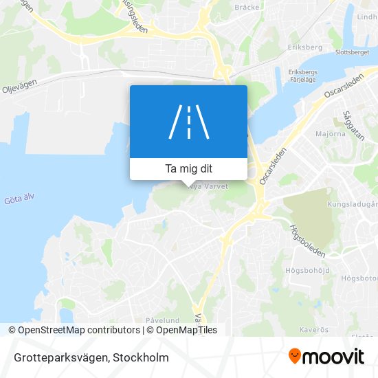 Grotteparksvägen karta