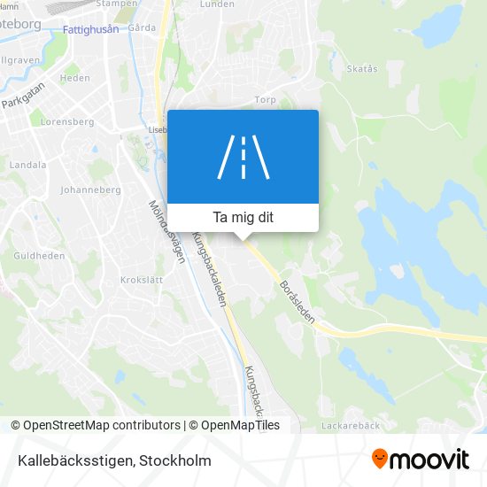 Kallebäcksstigen karta