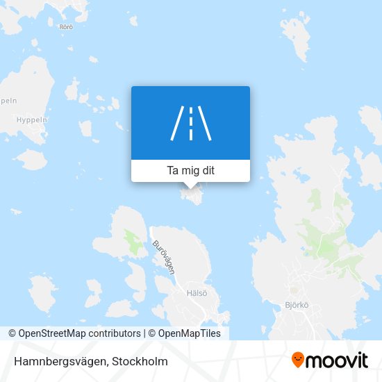 Hamnbergsvägen karta