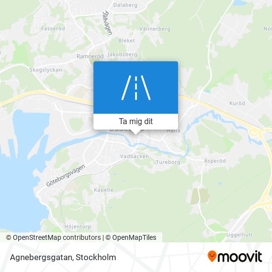 Agnebergsgatan karta