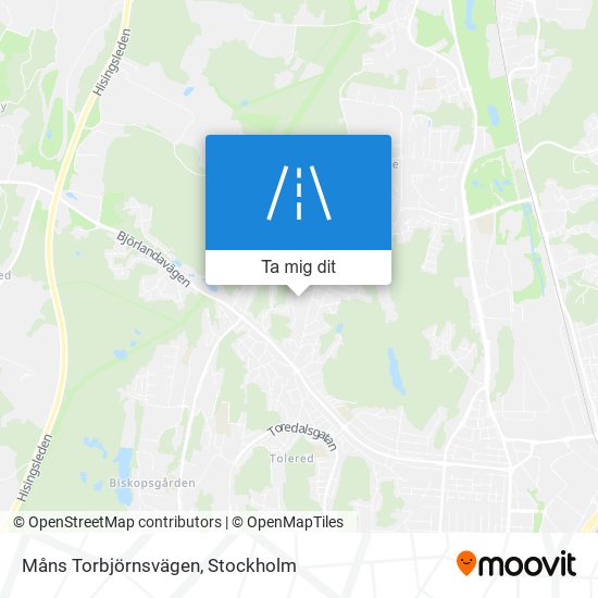 Måns Torbjörnsvägen karta