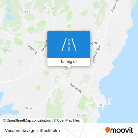 Vassmustavägen karta