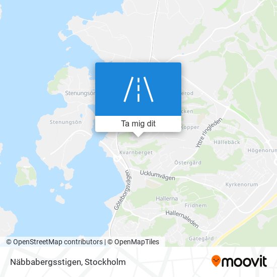 Näbbabergsstigen karta