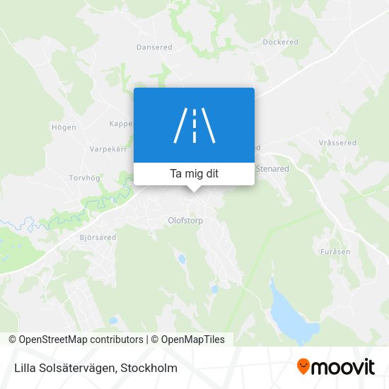 Lilla Solsätervägen karta