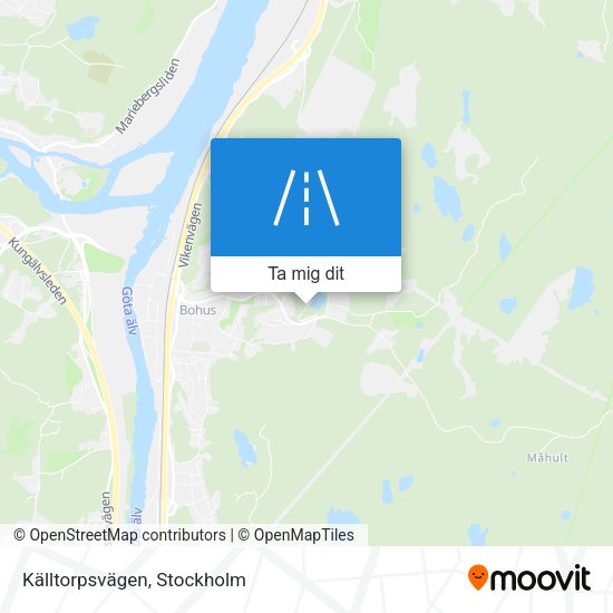Källtorpsvägen karta