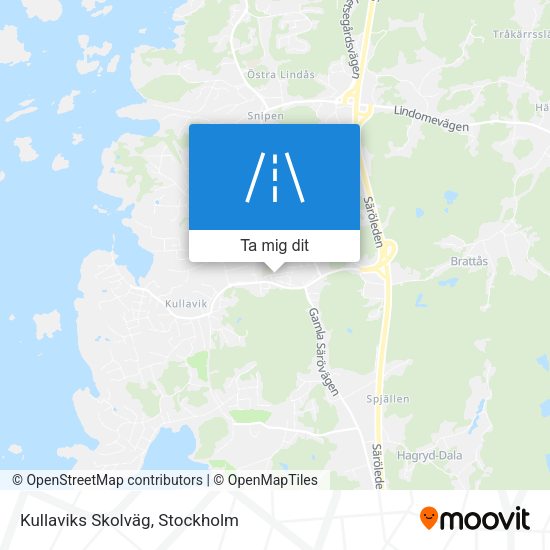 Kullaviks Skolväg karta